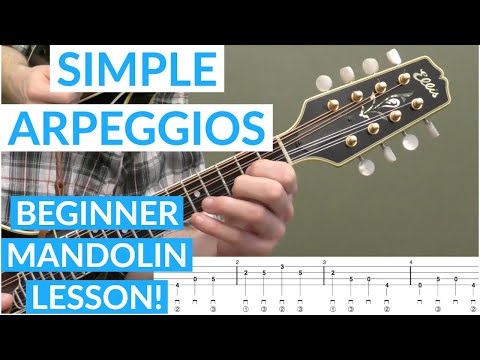 Simple Arpeggios  Beginner Bluegrass Mandolin Lesson With Tab