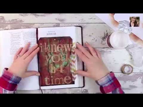 Mixed Media Tag Tutorial  Bible Art Journaling Challenge Lesson 15