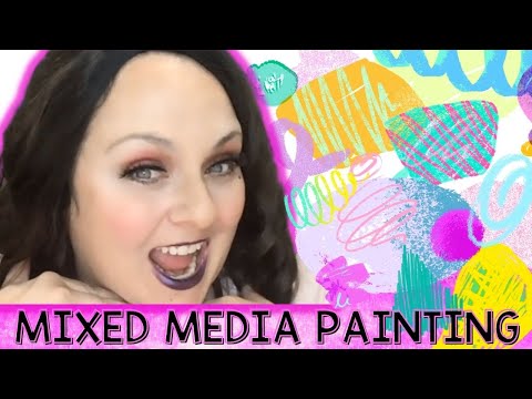 Mixed Media Painting  Art Class For Teachers  Art Lesson Tips  Party in the Art Room