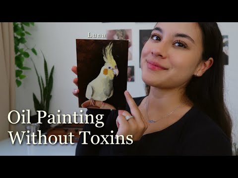 How to Oil Paint WITHOUT Solvents  NonToxic Oil Painting Art Supplies Paint With Me  Art Vlog