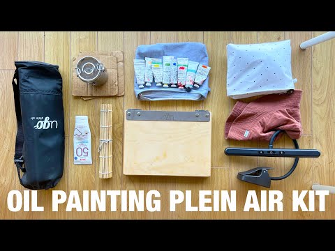 My plein air oil painting kit