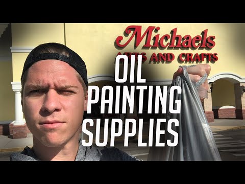 Buying oil painting supplies from Michaels