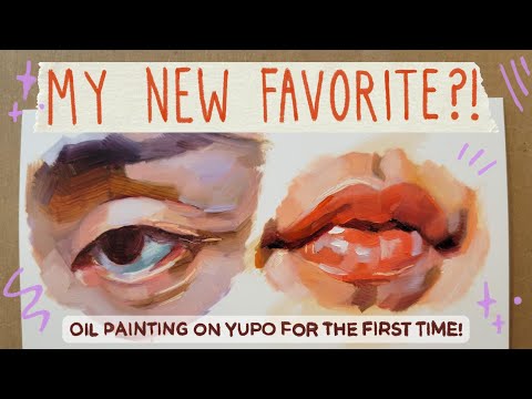 Trying weird art supplies  Oil painting on plastic 