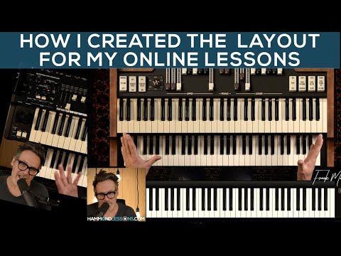 My Online Hammond Organ Lessons Screen Layout Explained  Zoom  Frank Montis
