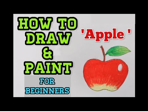 How To Draw amp Paint quot APPLE quotTeach Lesson by Prashant Khairnar
