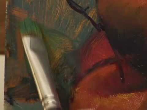 OIL PAINTING VIDEOS   HOW TO PAINT APPLES  BEGINNING ART LESSONS BY HALL GROAT II