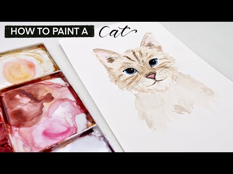 How To Paint A Watercolour Cat