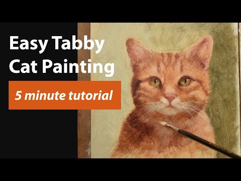 Easy Tabby Cat Painting Tutorial and Essential Tips for Painting Cat Fur