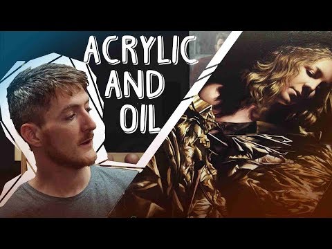 How to Use ACRYLIC and OIL on the SAME PAINTING 
