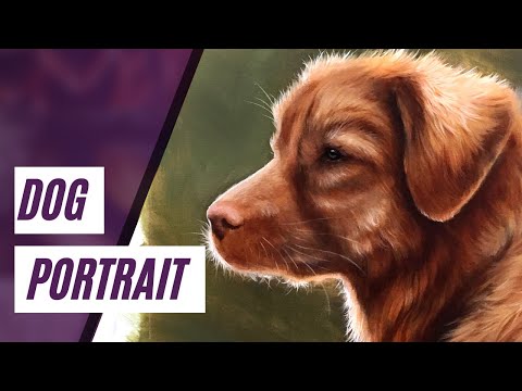 How to Paint a RETRIEVER DOG With Oil or Acrylic Paint