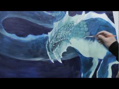 Acrylic Sea Dragon Speed Painting