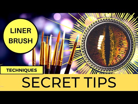 THE TRICKS WITH ACRYLIC PAINT HOW TO PAINT DRAGON EYE CABOCHONS