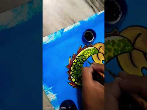  dragon work acrylicpainting handmade artwork art time colour acrylic haldwani painting