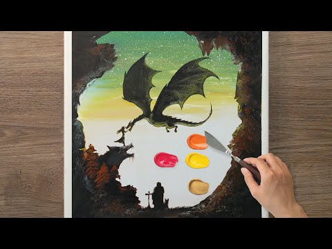 How To Paint Your DRAGON  PROCESS  Acrylic Painting