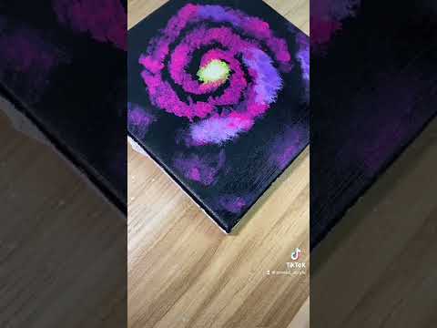 Simple Galaxy painting for beginners  Acrylic Technique shorts