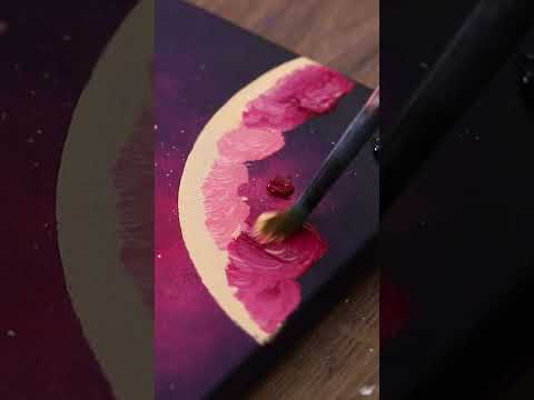 Pink Galaxy Painting shortspainting shorts