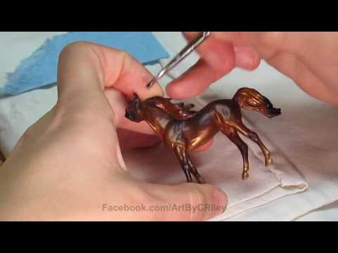 Painting Model Horses 101 Adding An Oil Layer To An Acrylic Base