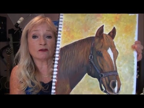 How to Paint a HORSE with 3 colors Easy Acrylic Painting for Beginners Part 1