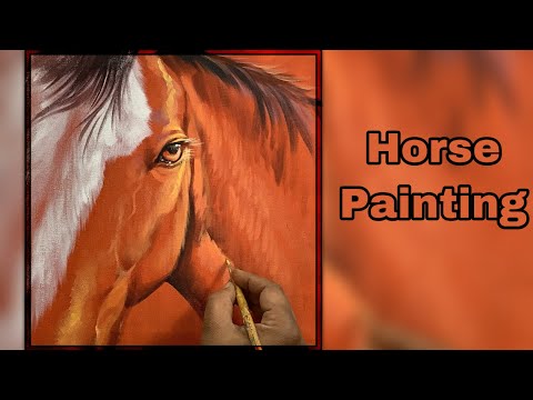 Acrylic Painting  Horse Painting Horse face horse shorts