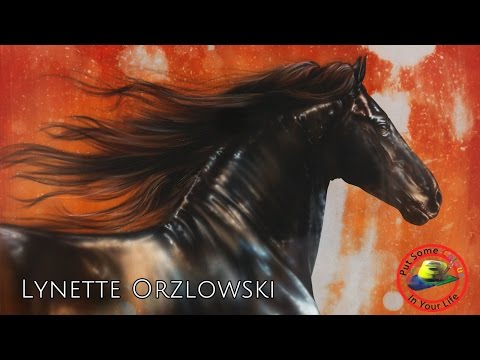 How to paint horses in acrylics and airbrushing with Lynette Orzlowski I Colour In Your Life