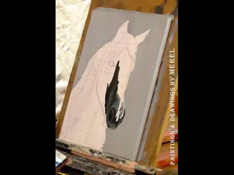 Acrylic speedpaint horse