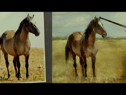Painting a Guella Horse with Acrylic Alla Prima Technique Video 2 of 2