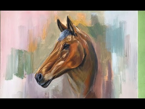 How to Paint Horse With Acrylics easydrawing drawingstepbystep horses