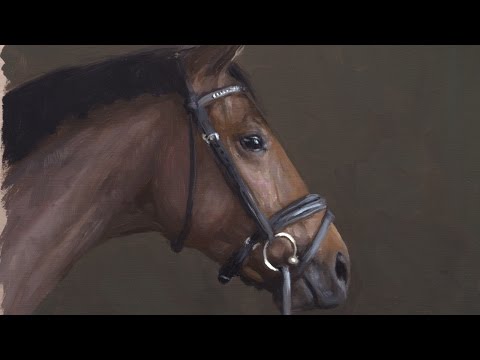 Oil Painting Demo  Horse Head painted alla prima
