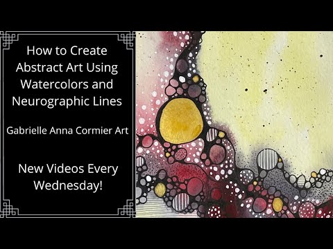 How to Create Abstract Art Using Watercolors  Intuitive Neurographic Art