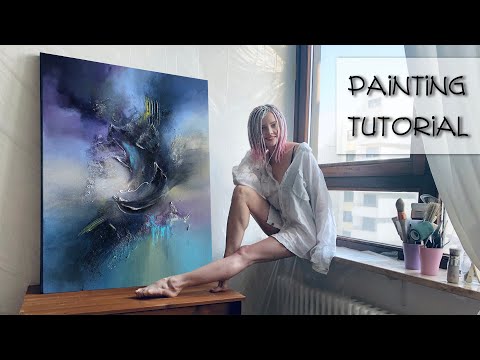 9 TIPS FOR BEGINNER ARTISTS  Abstract Acrylic Painting Tutorial