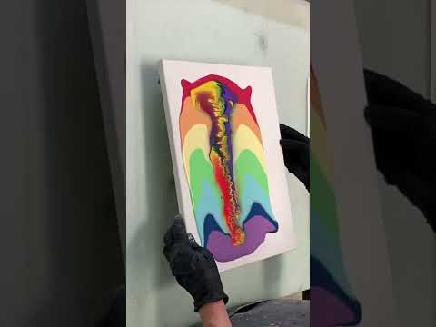 Acrylic pearl pour abstract painting for beginners Easy abstract painting in acrylic pouring