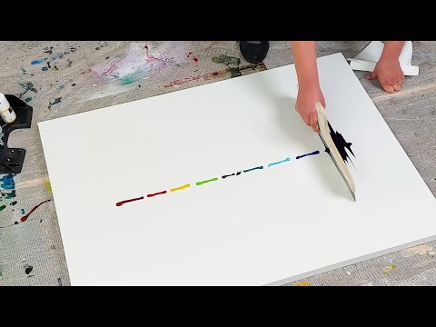 5 Abstract Acrylic Paintings  Easy Painting Techniques  Satisfying Miracle Life Art