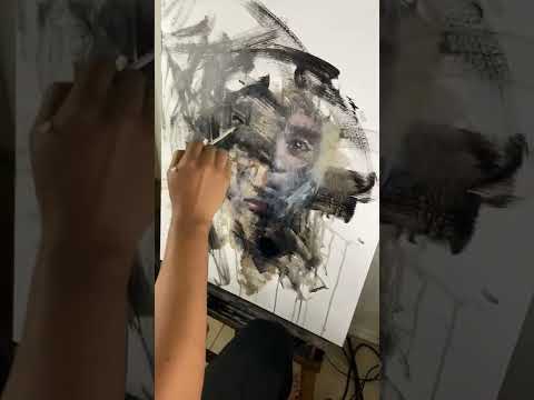 Abstract painting process
