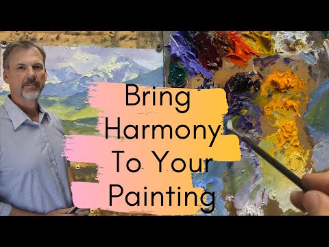 Painting A Landscape Painting With A Split Complementary Color Scheme Tutorial  Impressionism