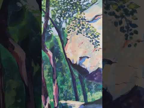 Impressionist Mountain Path Painting impressionistart short art painting trending artwork