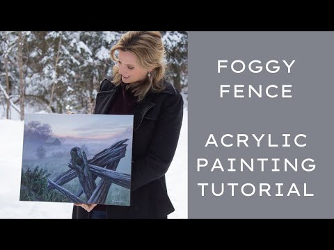 Acrylic Painting Landscape Tutorial  Complete Introduction to Acrylic Painting for Beginners 