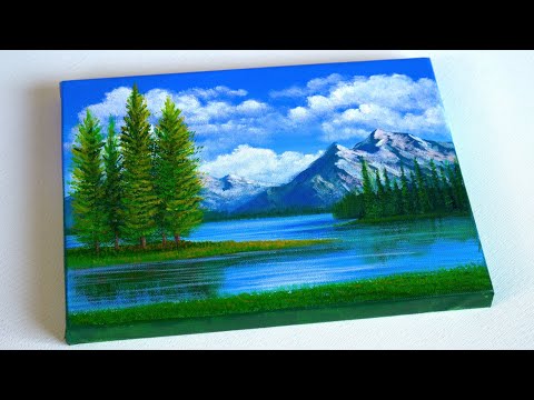 Acrylic Landscape Painting  Easy for Beginners