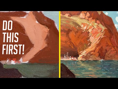 The one step that makes OIL PAINTING landscapes so much EASIER