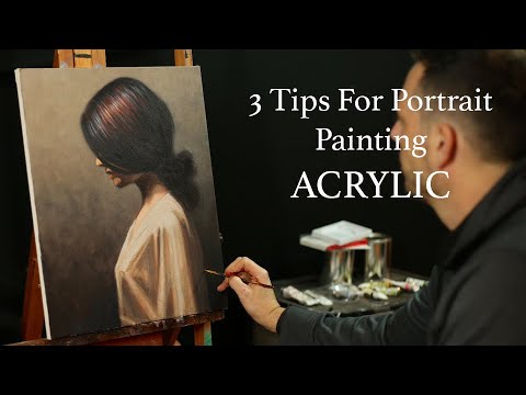 How to paint people  3 tips for painting portraits in acrylics  making painting easier with Tim