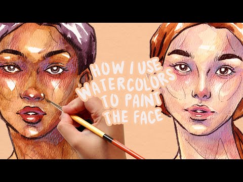 how to use watercolors for portraits  tutorial