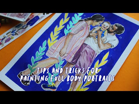 HOW TO PAINT FULL BODY PORTRAITS  TIPS AND TRICKS  REAL TIME PAINTING