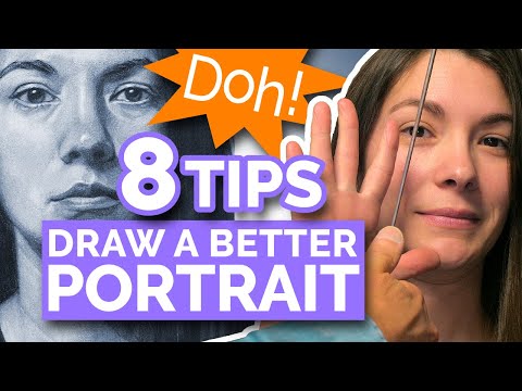 8 TIPS  DRAW A BETTER PORTRAIT Realistic Face From Life