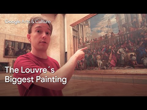 TOM SCOTT and biggest painting in the LOUVRE MUSEUM  Google Arts amp Culture