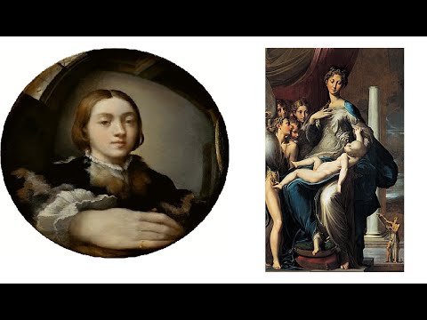 Video mostra del Parmigianino opere dal 1519 al 1539 Rinascimento Italiano