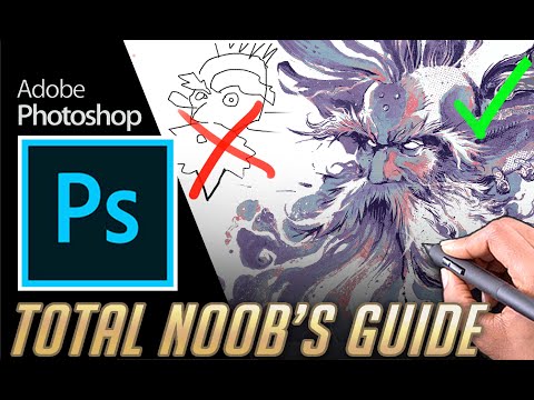 Total BEGINNERS guide to drawing in photoshop 2022