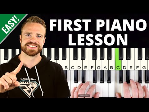 How to Play Piano Day 1  EASY First Lesson for Beginners