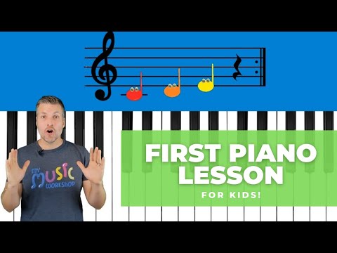 Easy First Piano Lesson  For Kids