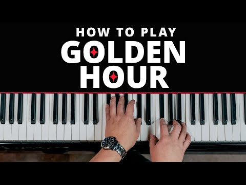 Learn to play GOLDEN HOUR  On Piano Beginner Lesson