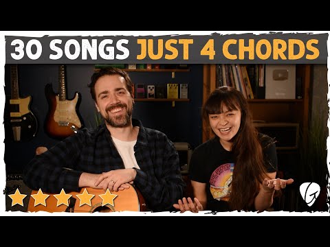 Top 30 Easy Guitar Songs  ONLY 4 Chords G Em C D