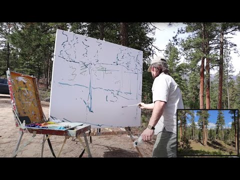 Plein Air Painting quotAbove Lake Como Montanaquot 48x54